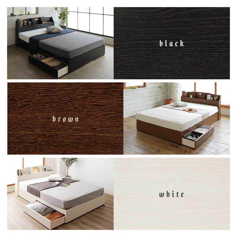 日本製収納ベッド 『STELA ステラ』 ブラック - Image 7