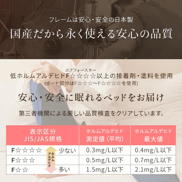 【引き出し別売】 日本製 カントリー調 棚付きベッド 『エトワール』 ブラウン - Image 6
