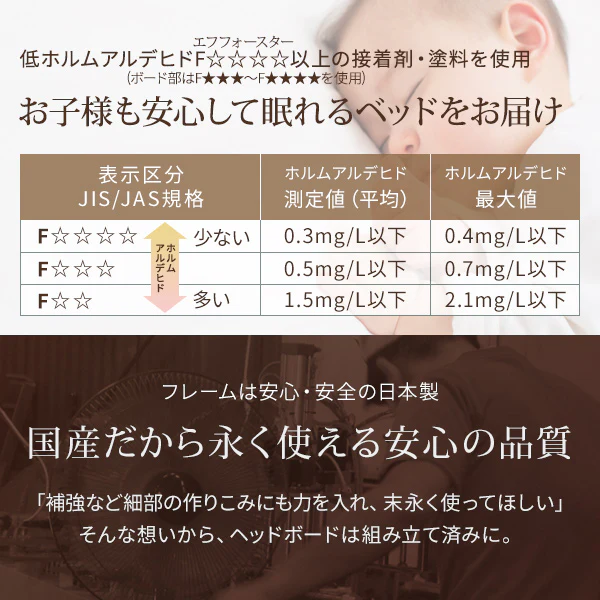 日本製 照明付き ローベッド『NOIE ノイエ』ホワイト - Image 4