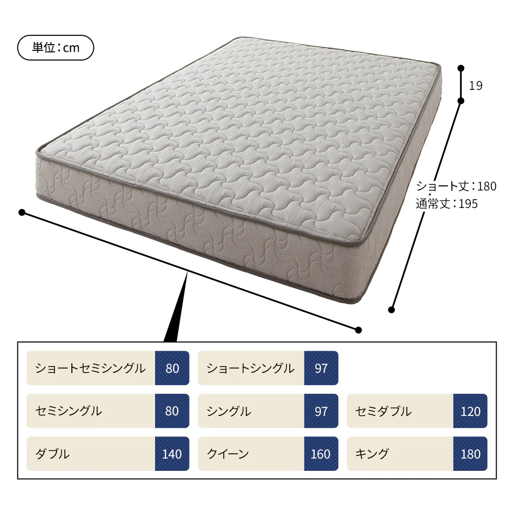 国産ポケットコイルマットレス 抗菌タイプ - Image 6