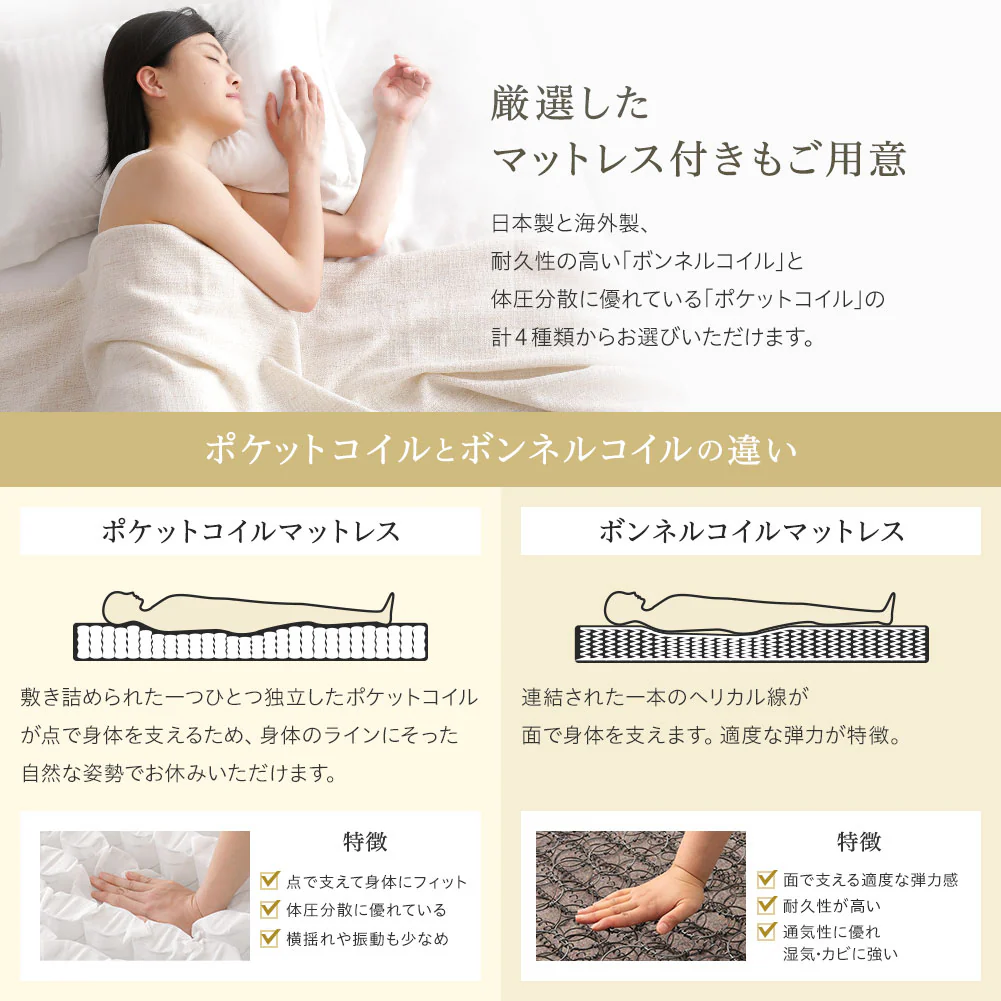 国産 照明付きモダンデザイン収納ベッド ブラック - Image 9