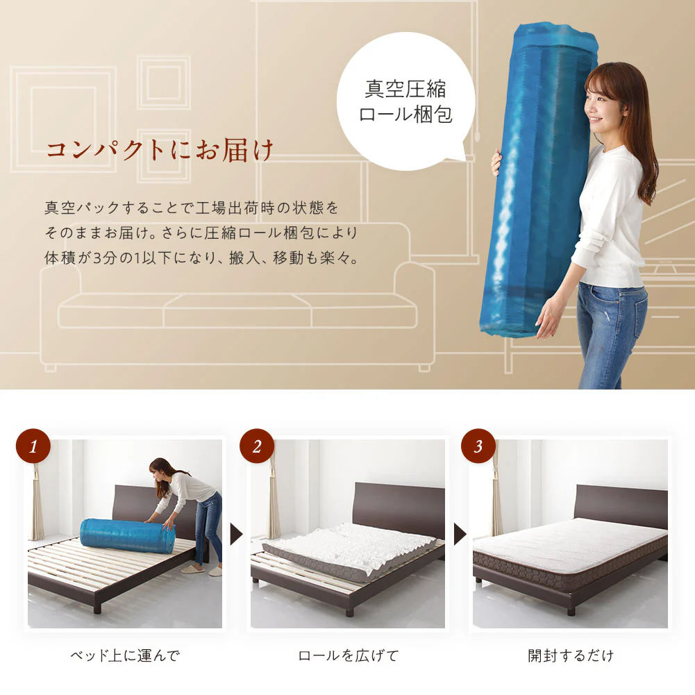 フランスベッド 高密度連続スプリングマットレス - Image 9