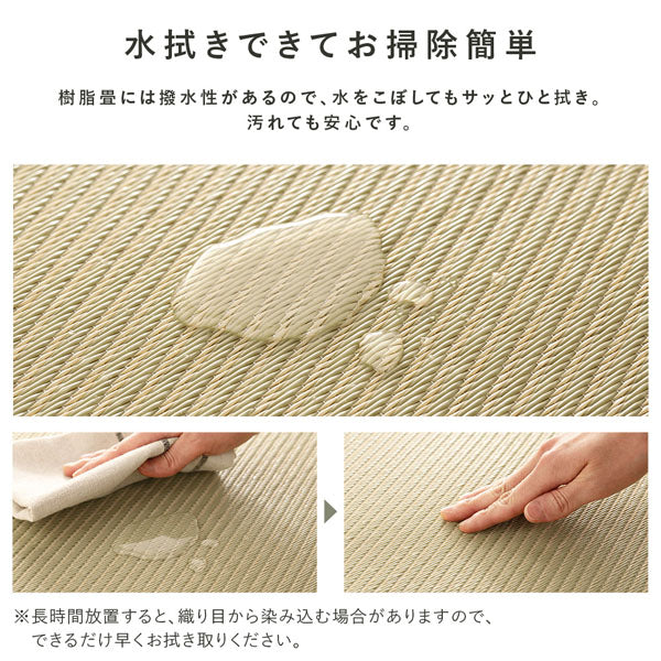水拭き可 軽量 い草風 置き畳 ユニット畳 82cm幅 【単色】【9枚セット】グレー - Image 12