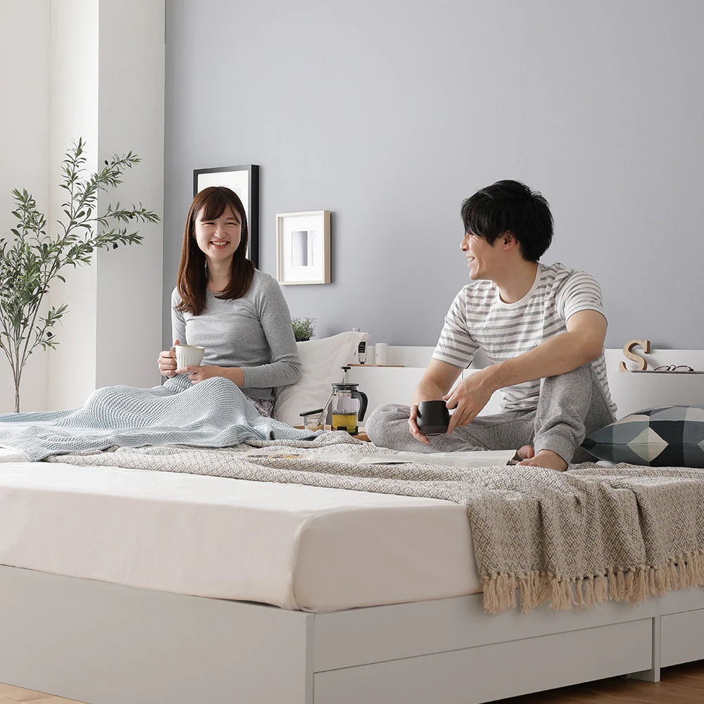 引き出し収納付きベッド 『Serest セレスト』 2台セット ナチュラル - Image 40