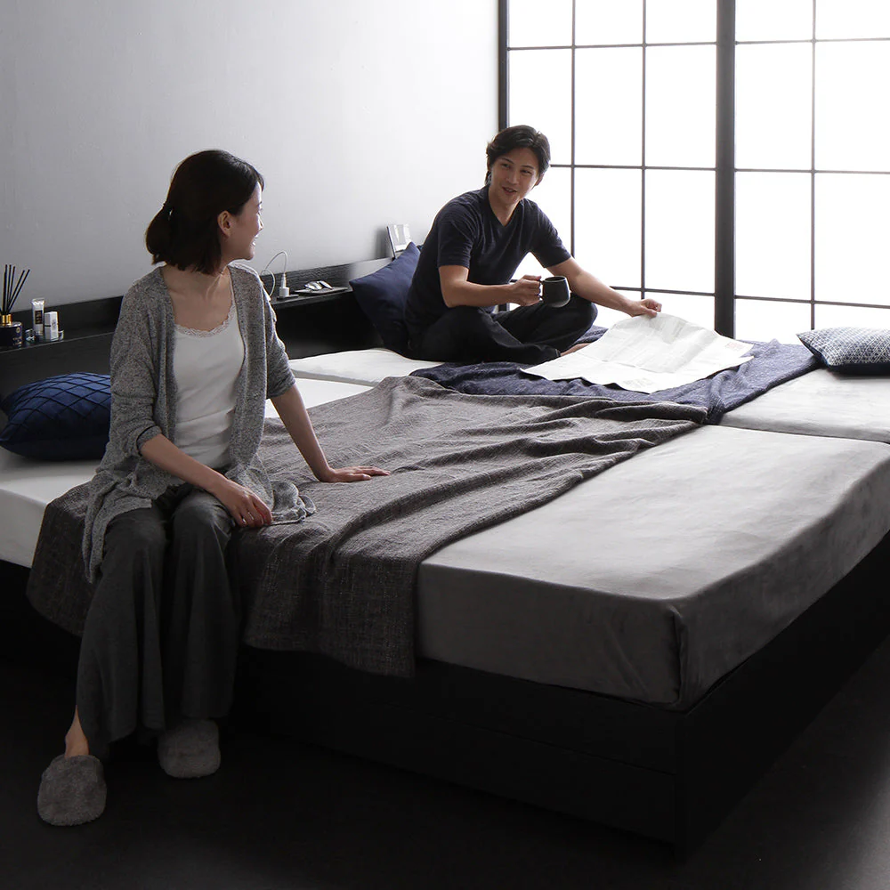 引き出し収納付きベッド『Absol アブソル』2台セット ナチュラル - Image 34