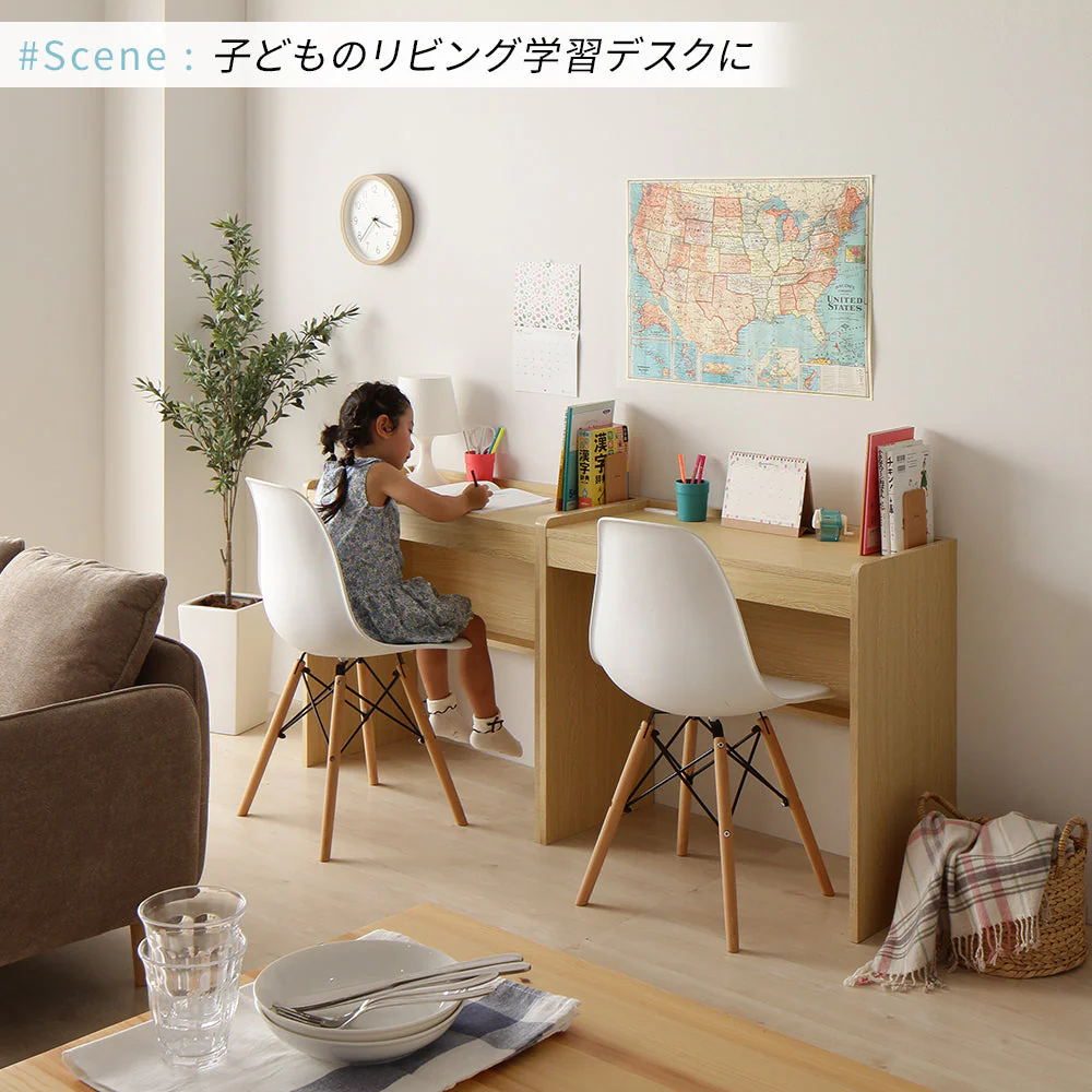 コンパクトデスク [幅83cm] ブラック - Image 13