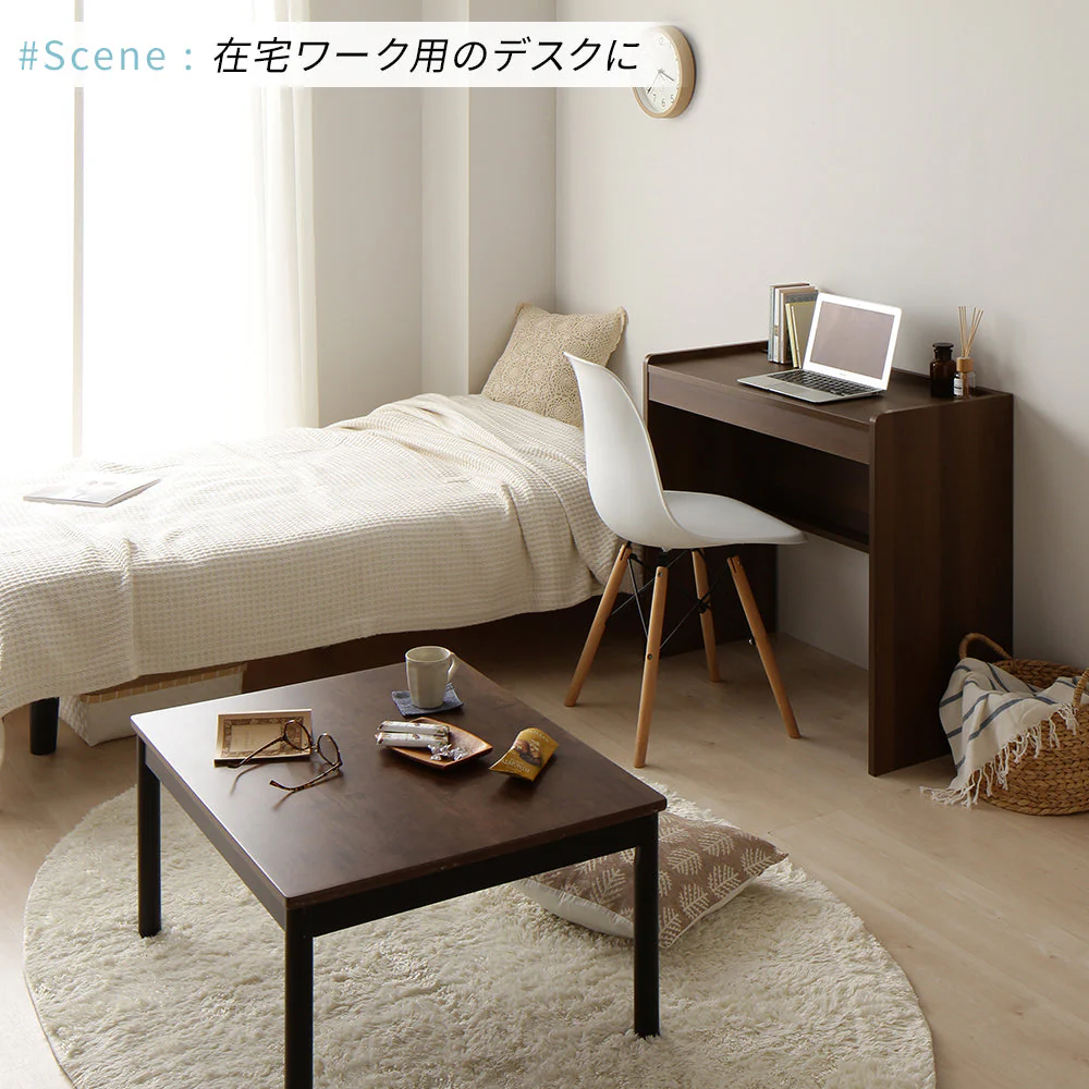 コンパクトデスク [幅83cm] ブラウン - Image 7