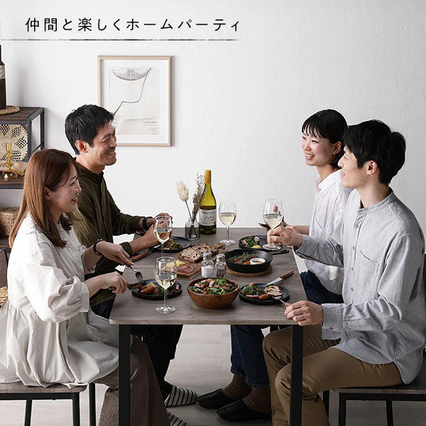 角型 ダイニングテーブル グレージュ×ブラック - Image 13