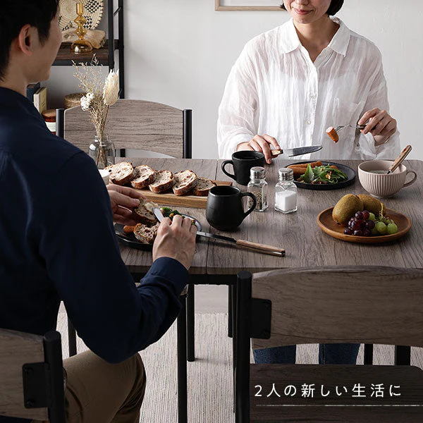 角型 ダイニングテーブル ストーン×ブラック - Image 13