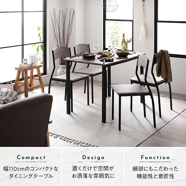 角型 ダイニングテーブル ストーン×ブラック - Image 6