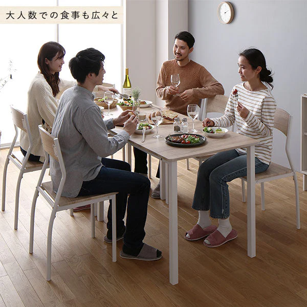 6人掛けダイニングセット（テーブル＋シンプルデザインチェア）ナチュラル×ホワイト - Image 19