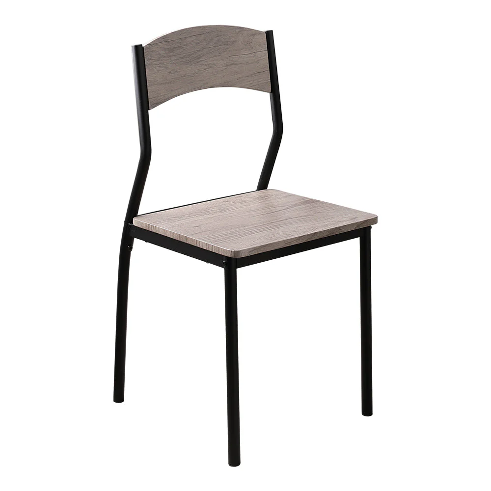 ダイニングチェア4脚セット シンプルデザイン グレージュ×ブラック (テーブル別売り) - Image 18