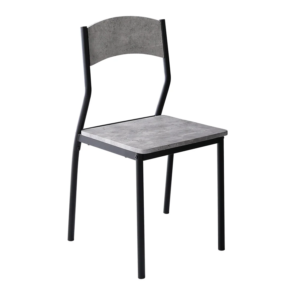 ダイニングチェア4脚セット シンプルデザイン グレージュ×ブラック (テーブル別売り) - Image 19