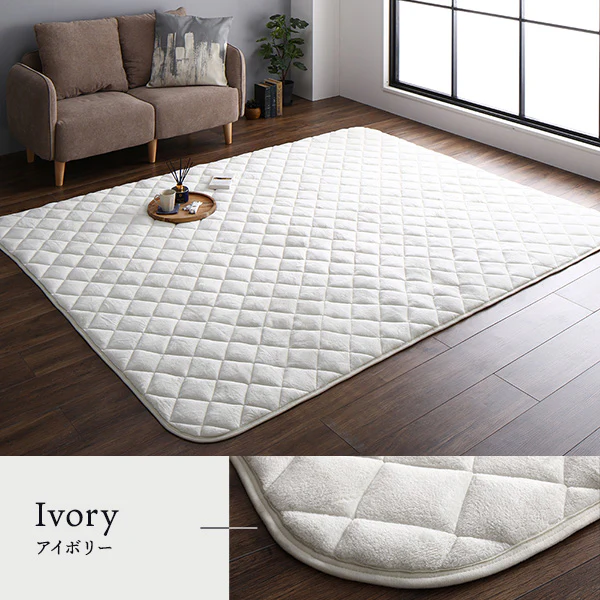 フランネルこたつ 敷き布団 単品 正方形(約)145×145cm アイボリー - Image 13