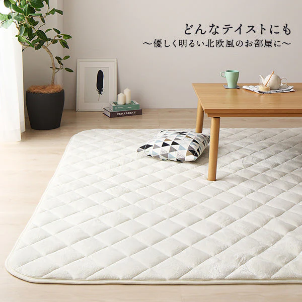 フランネルこたつ 敷き布団 単品 正方形(約)190×190cm ネイビー - Image 15