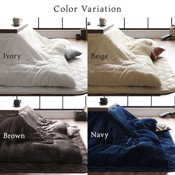 フランネルこたつ掛け布団 円形・楕円形 単品 ベージュ - Image 2