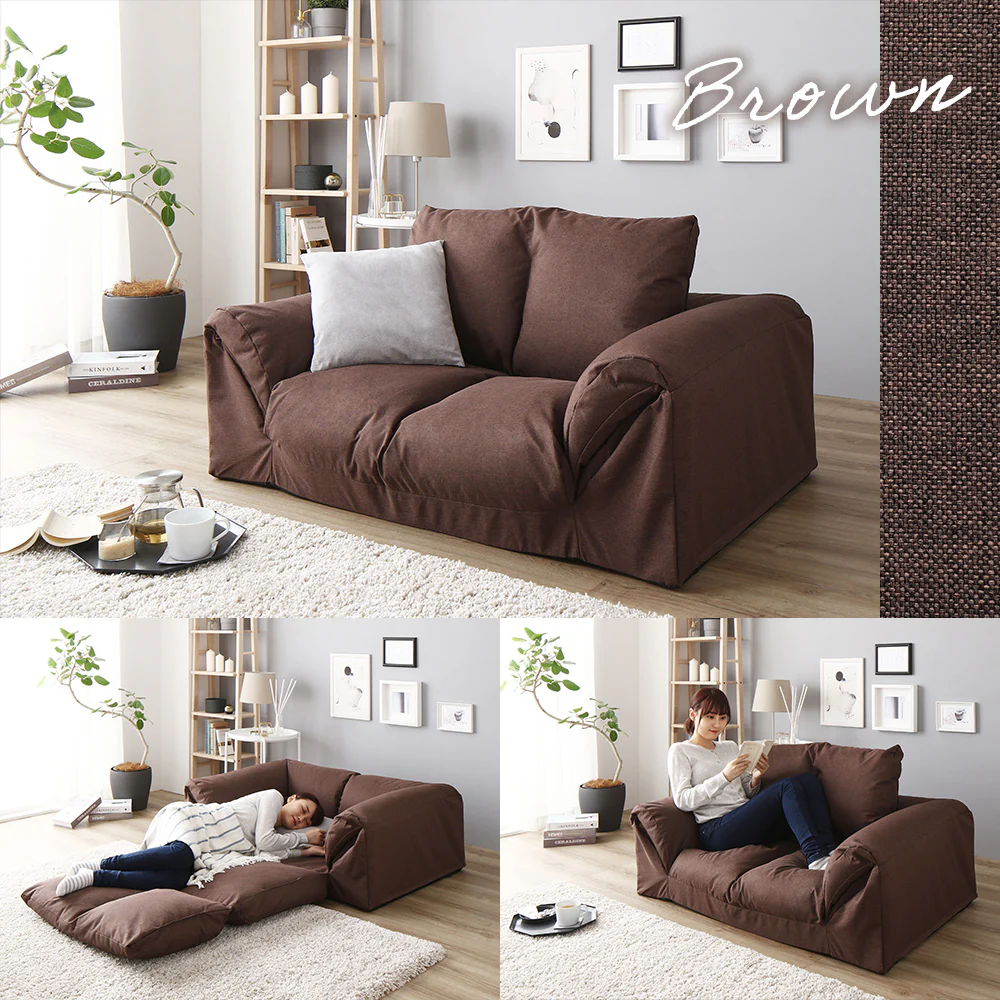 日本製 3WAYソファベッド グレー - Image 12