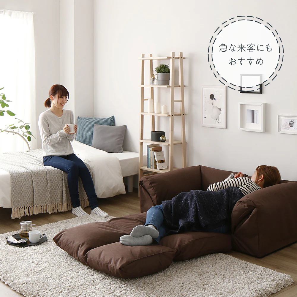 日本製 3WAYソファベッド グレー - Image 14
