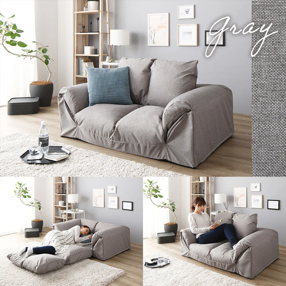 日本製 3WAYソファベッド ブラウン - Image 15