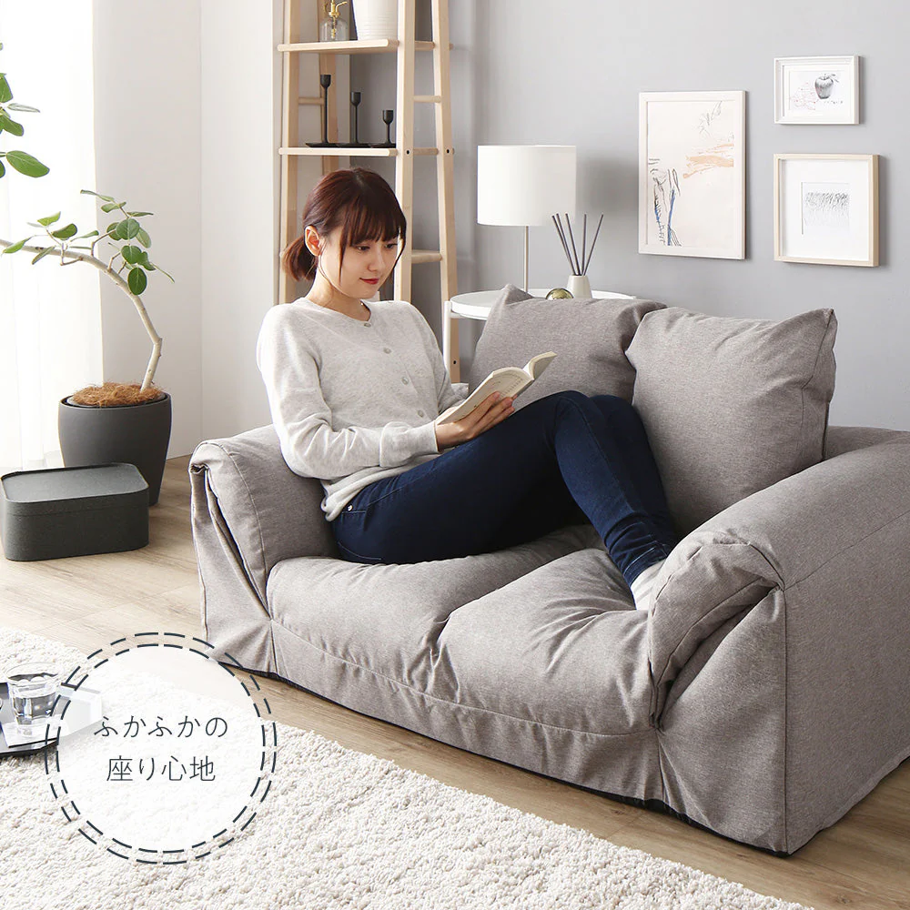 日本製 3WAYソファベッド ブラウン - Image 16