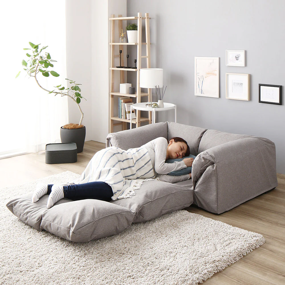 日本製 3WAYソファベッド ブラウン - Image 17