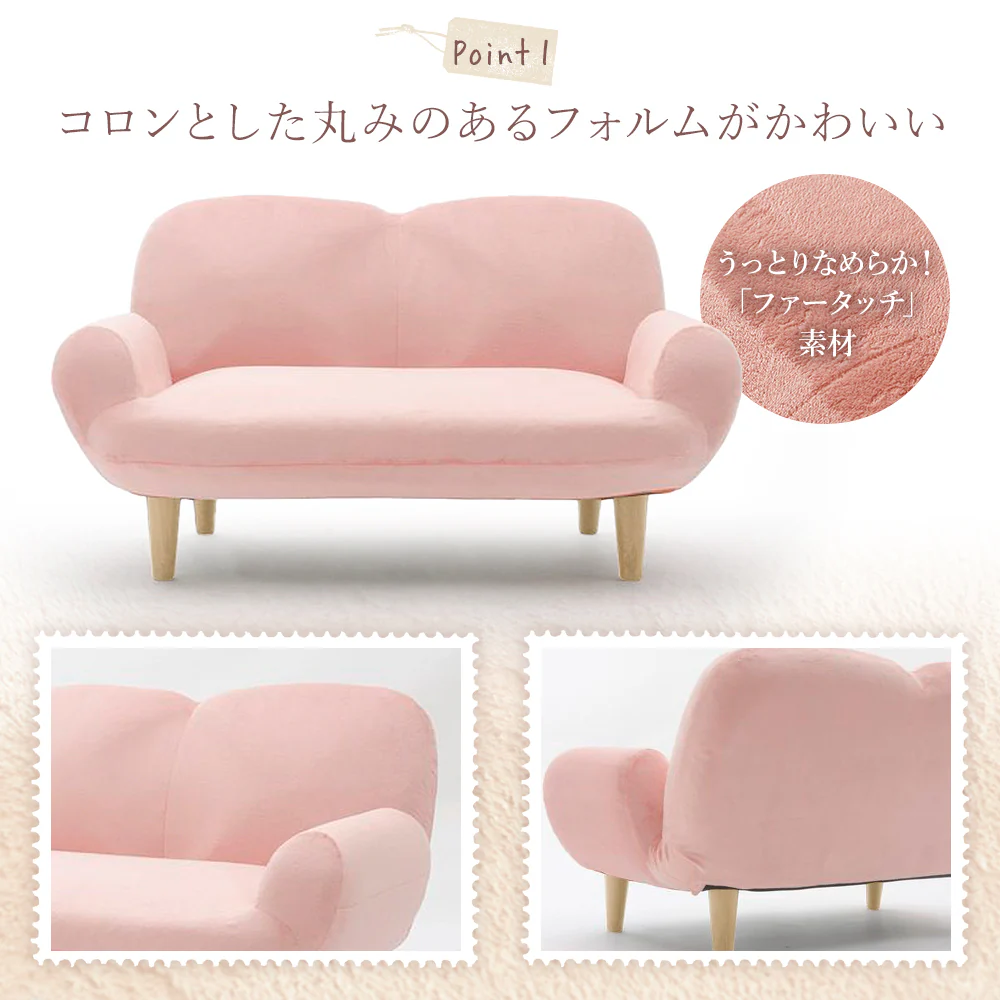 リクライニング コンパクトソファ グレー - Image 3