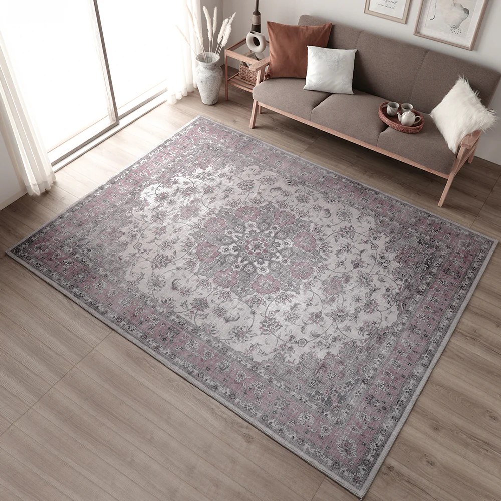 アンティーク調 絨毯風 ラグ  ホットカーペット対応 【190×240cm】 ミスティグレイ - Image 17