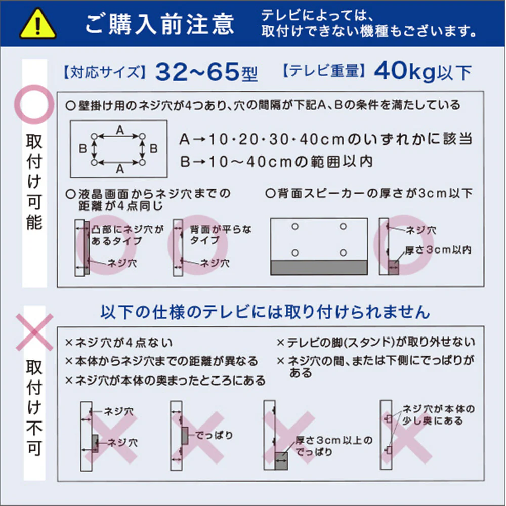 八角形 壁寄せTVスタンド（240度スイングタイプ） ブラック - Image 12