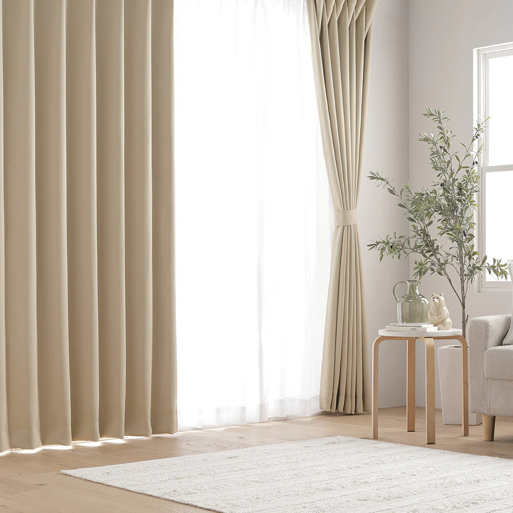 【ドレープ2枚】日本製 20色から選べる1級遮光カーテン 幅100cm×2枚 ペールイエロー - Image 38