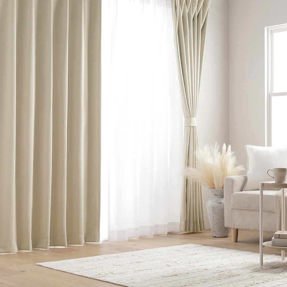 【ドレープ1枚】日本製 20色から選べる1級遮光カーテン 幅150cm×1枚 ブラック - Image 37