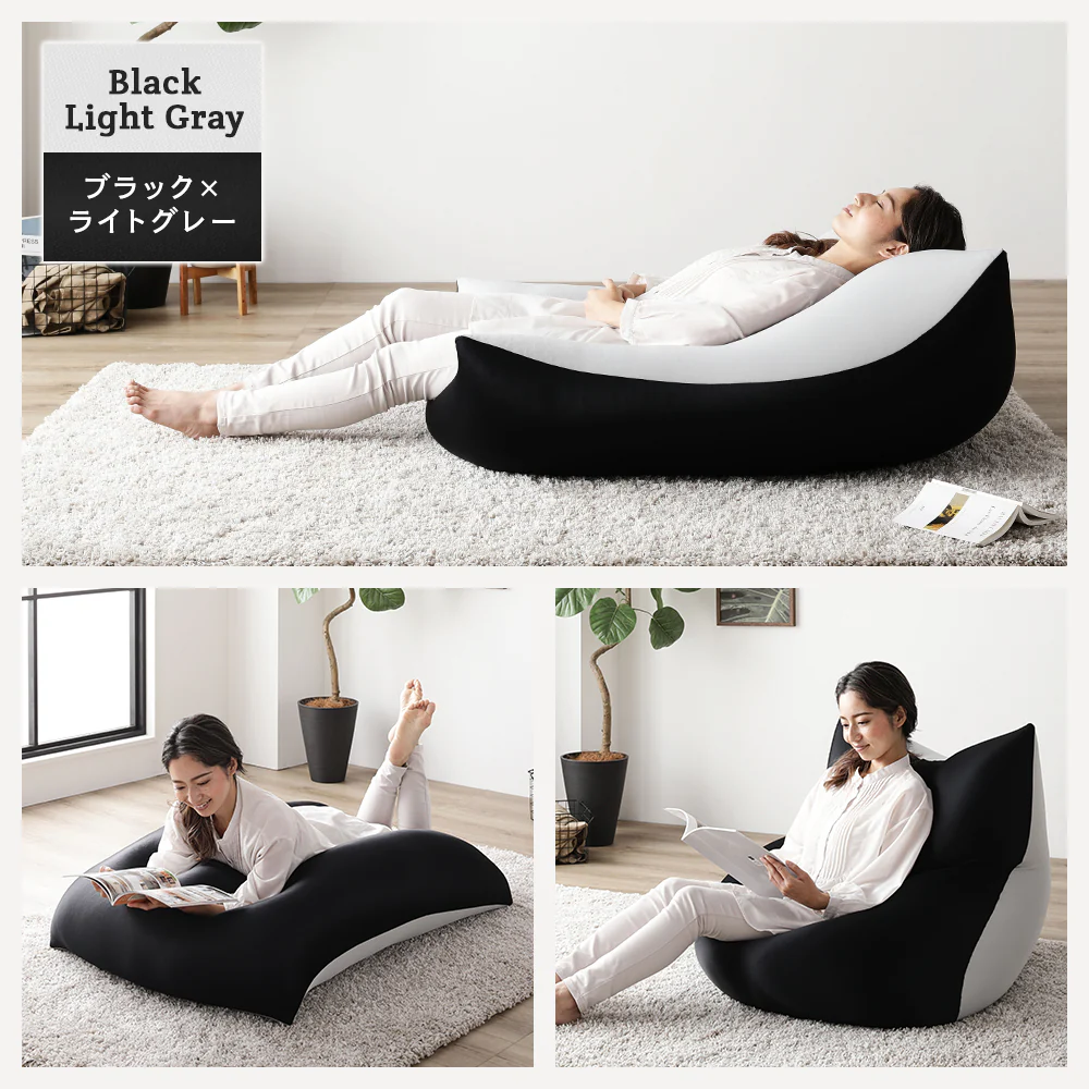 日本製 特大ビーズクッション ブラウン - Image 7