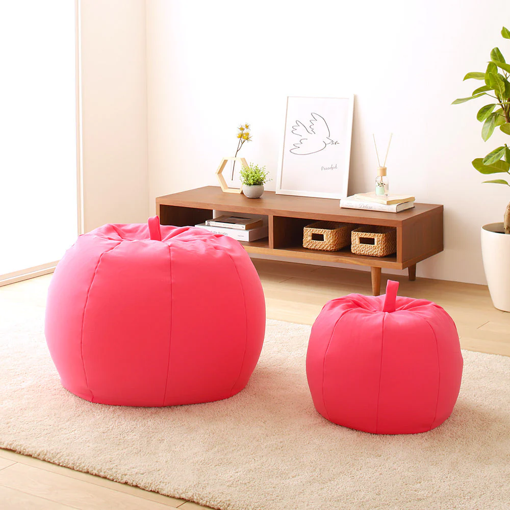 リンゴ型 ビーズクッション 単品（ビッグ） ブルー - Image 23