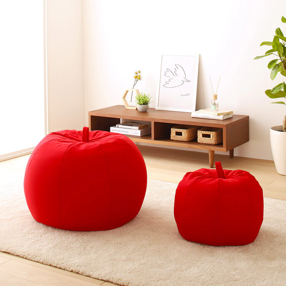 リンゴ型 ビーズクッション 単品（ビッグ） ブラウン - Image 20
