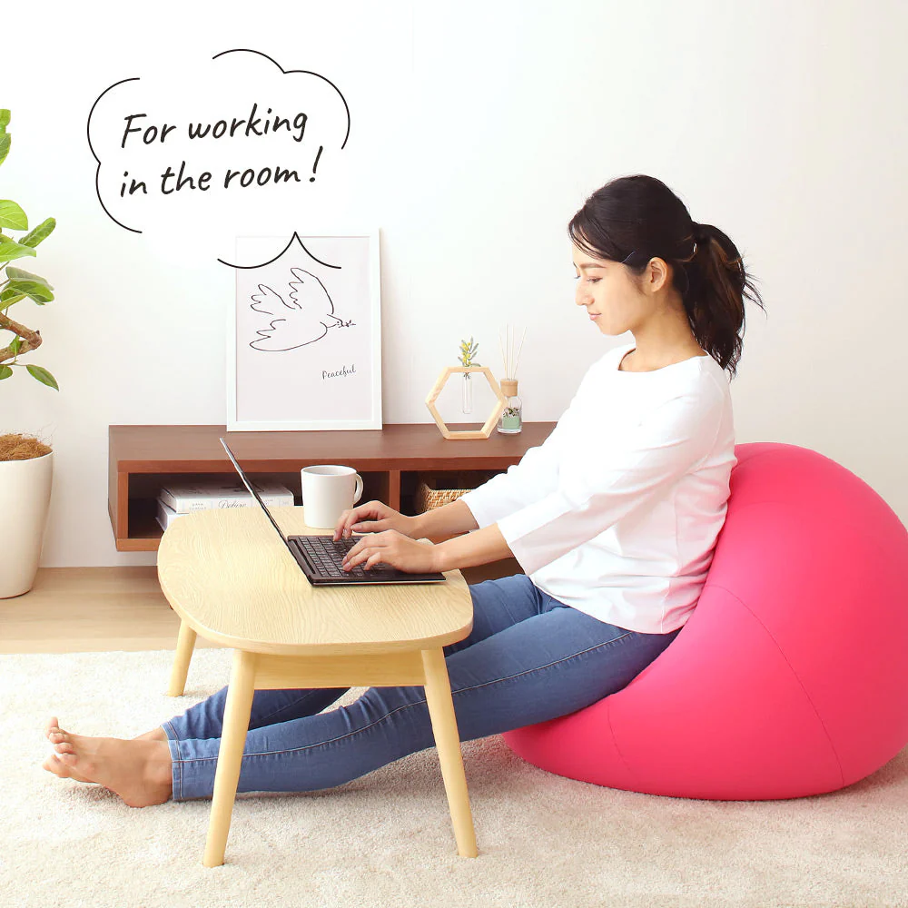 リンゴ型 ビーズクッション 単品（ビッグ） グリーン - Image 13