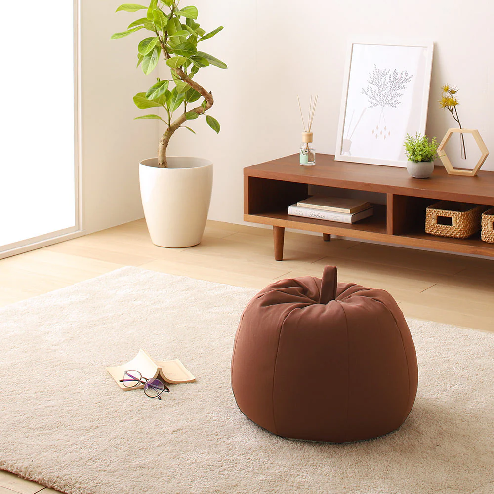 リンゴ型 ビーズクッション 単品（ビッグ） グリーン - Image 27