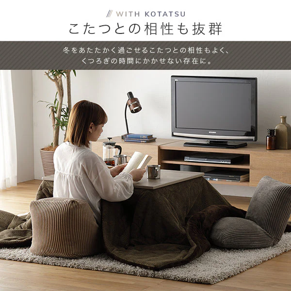コーデュロイ ミニビーズ スクエアクッション ナイトブルー - Image 15
