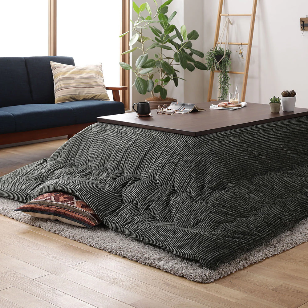 コーデュロイ調こたつ掛け布団 単品 グレー - Image 5