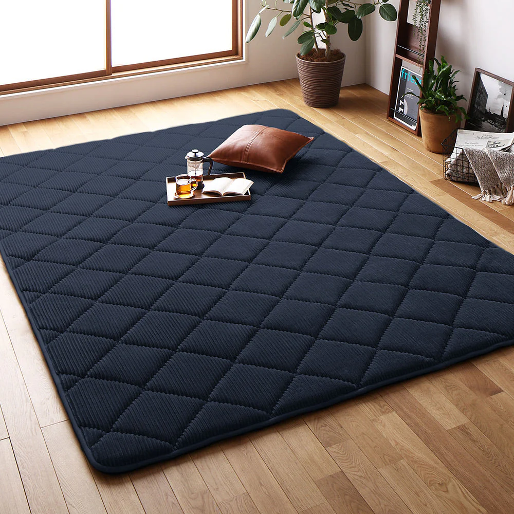 コーデュロイ調 極厚こたつ敷き布団 単品 約185×240cm グレー - Image 6