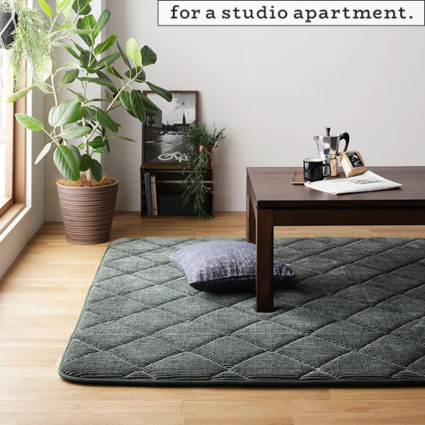 コーデュロイ調 極厚こたつ敷き布団 単品 約185×185cm ベージュ - Image 15