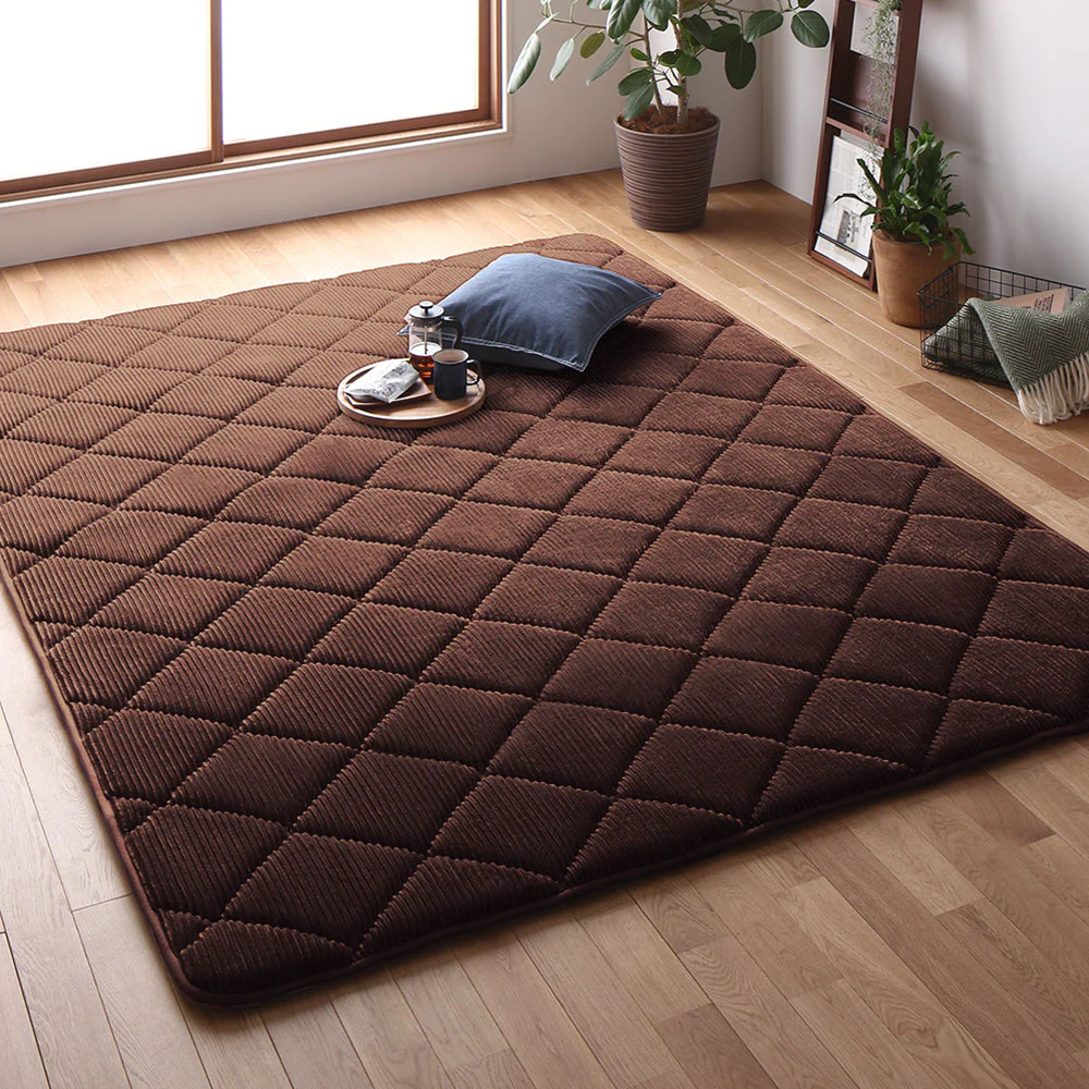 コーデュロイ調 極厚こたつ敷き布団 単品 約185×300cm グリーン - Image 4
