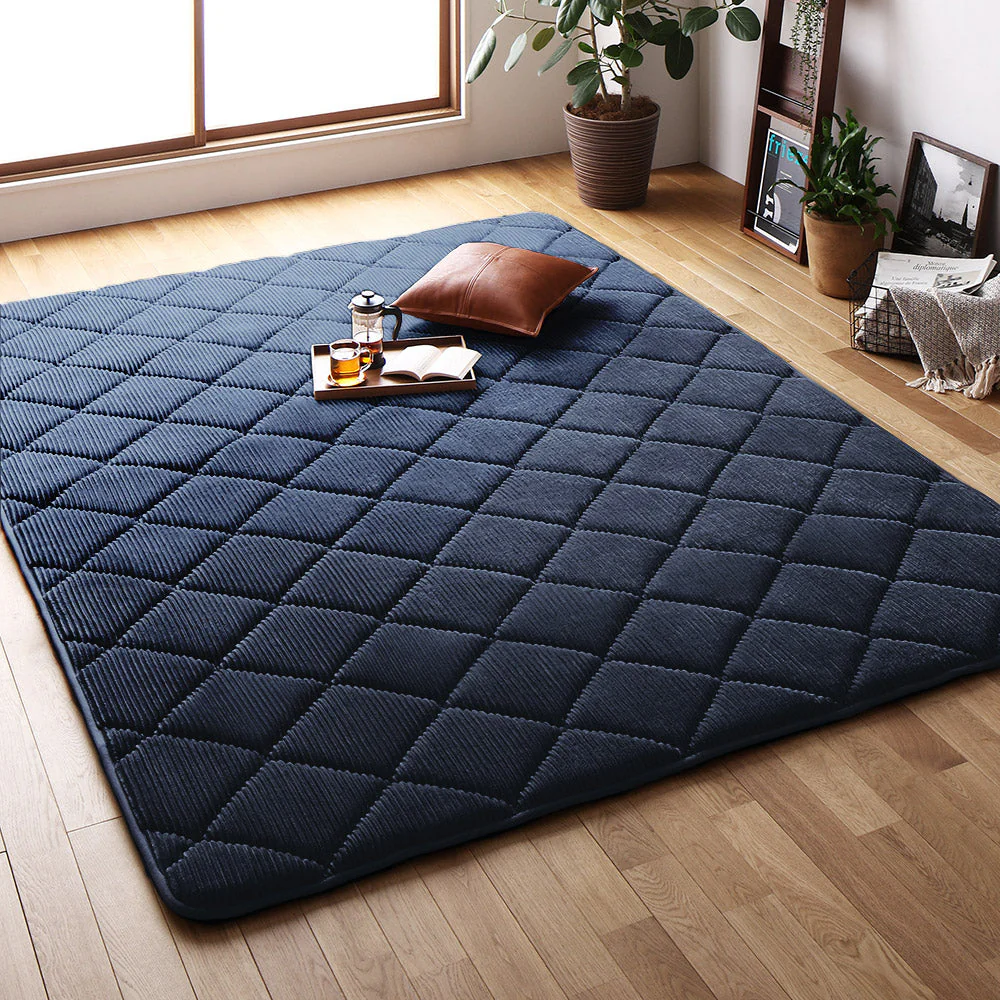 コーデュロイ調 極厚こたつ敷き布団 単品 約185×300cm グリーン - Image 5