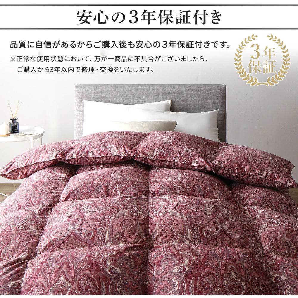 日本製 羽毛掛け布団 ダウン率50% ネイビー - Image 13