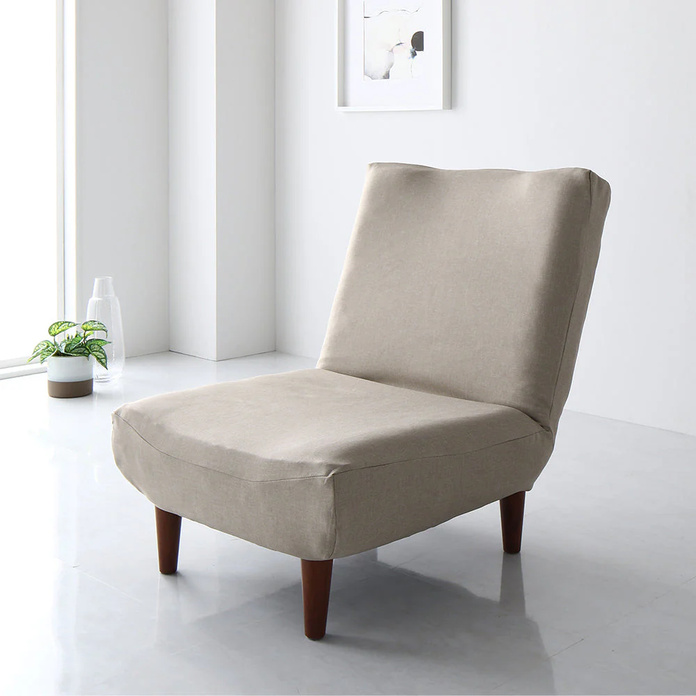 ハイバックソファ専用カバー オットマン用  ブラウン - Image 5