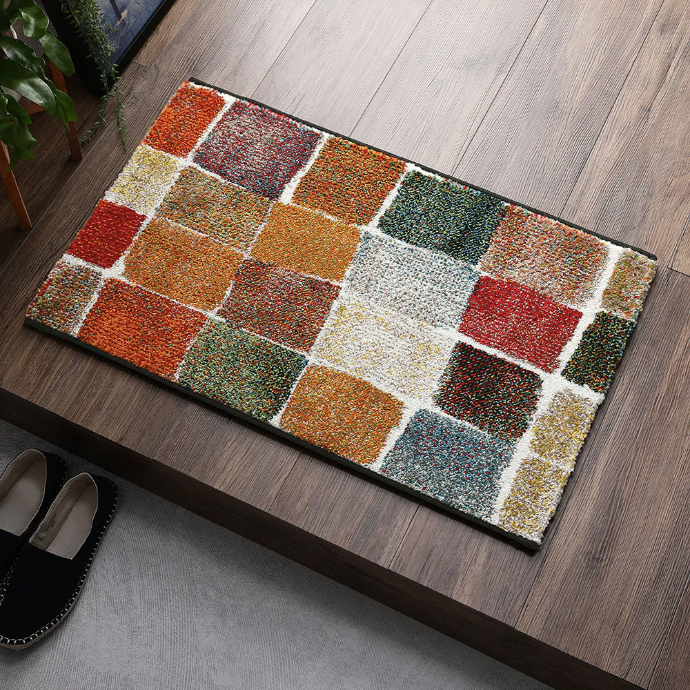 トルコ製 ウィルトン織り 玄関マット 約60×90cm イズミル（ブラウン） - Image 19