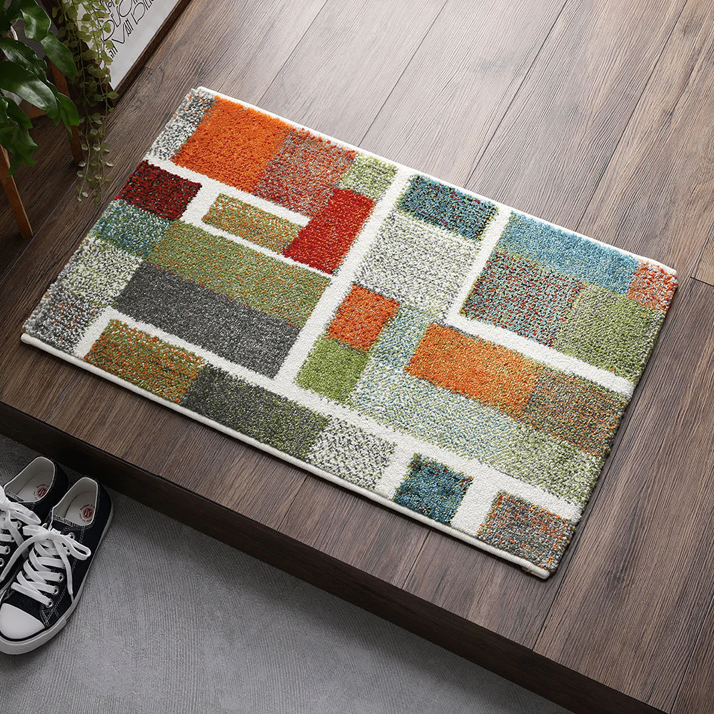トルコ製 ウィルトン織り 玄関マット 約60×90cm サハラ（マルチ） - Image 18