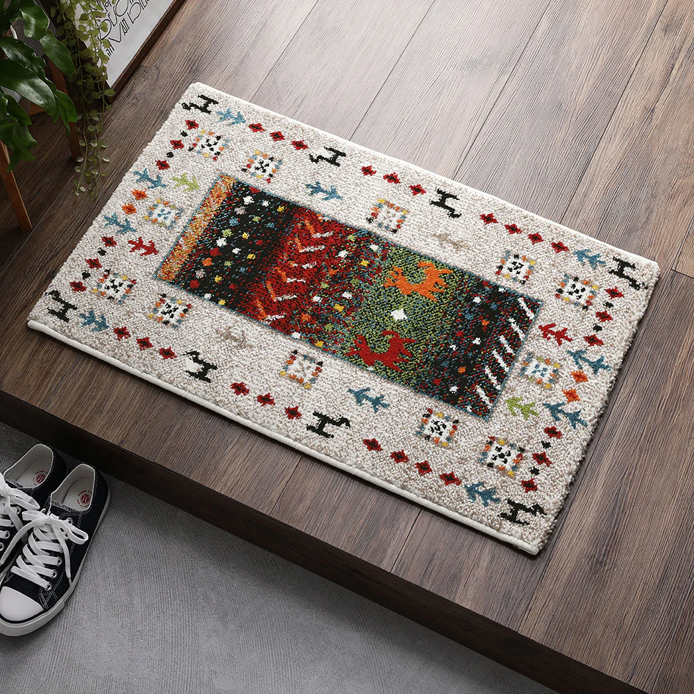 トルコ製 ウィルトン織り 玄関マット 約70×120cm モロッコタイル - Image 14