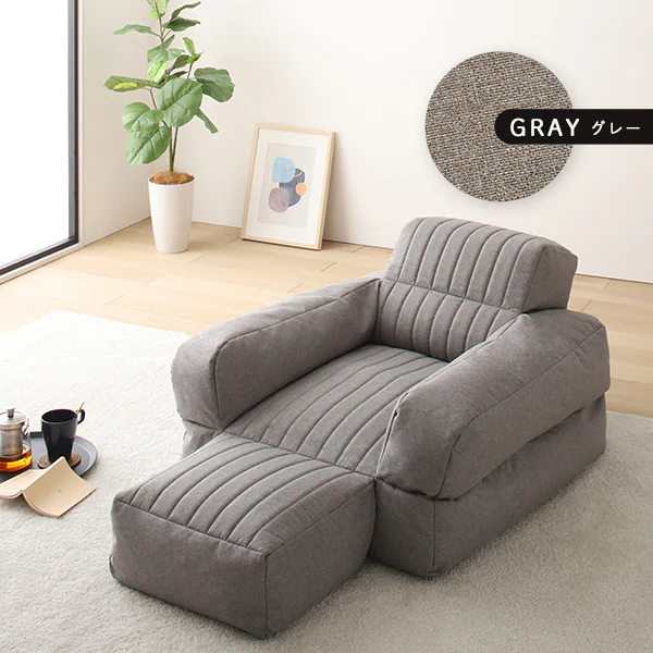 3WAY ビーズソファ グレー - Image 3
