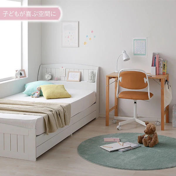 カントリー調引き出し収納ベッド 『Soie ソイエ』ナチュラル - Image 13