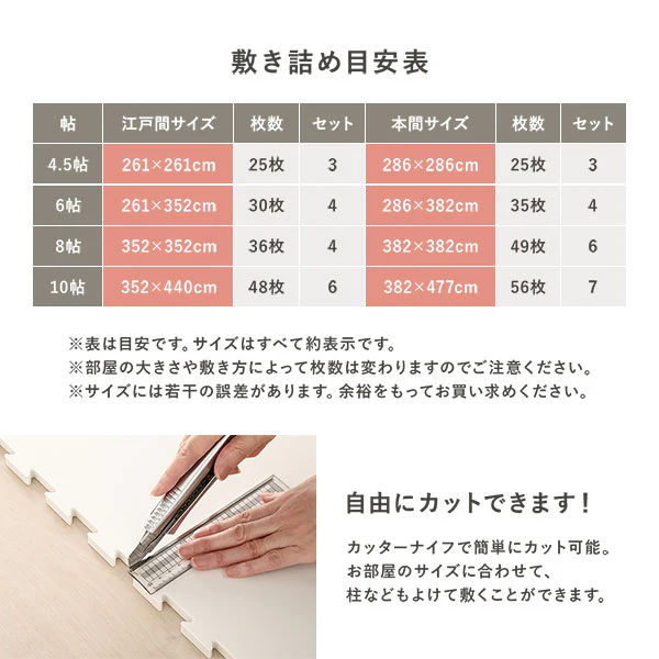 モダンデザインジョイントマット グレージュ - Image 8