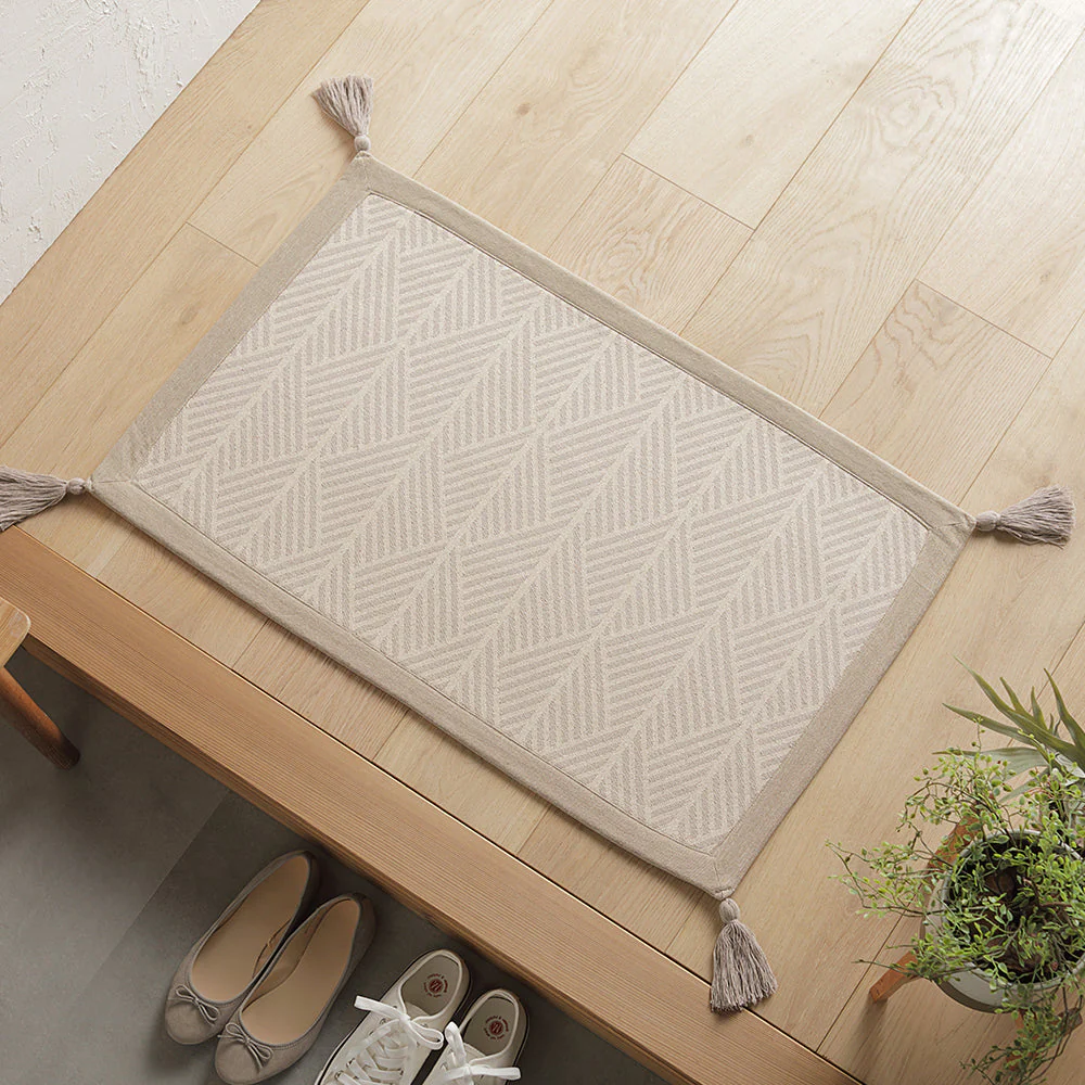 洗濯機で洗えるさらふわコットンラグ 約50×80cm グリーン - Image 20